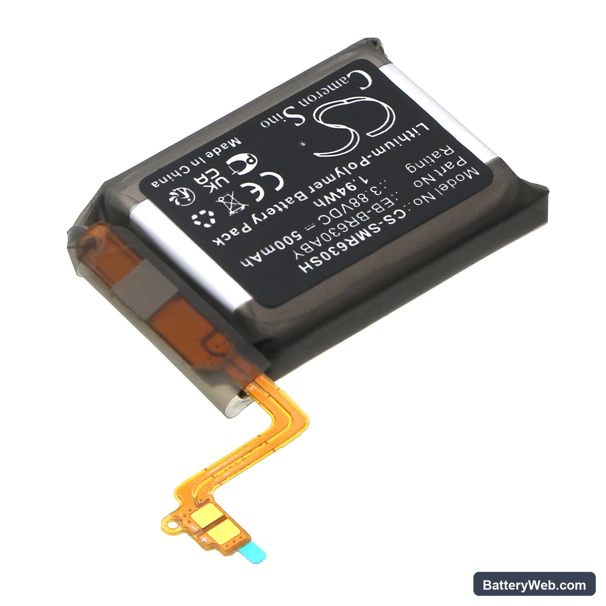 Samsung SM-R630N Replacement Battery, 3.88V, 500mAh, Li-Polymer 2