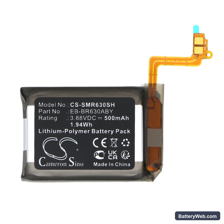 Samsung SM-R630N Replacement Battery, 3.88V, 500mAh, Li-Polymer 3