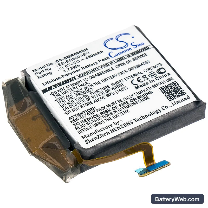 Samsung SM-R800 Replacement Battery, 3.85V, 450mAh, Li-Polymer 1