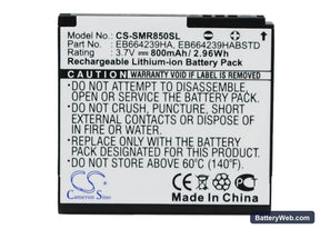 Cricket R710 Suede Replacement Battery, 3.7V, 800mAh, Li-ion 1