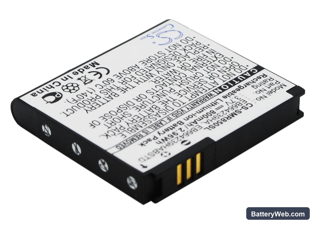 Cricket R710 Suede Replacement Battery, 3.7V, 800mAh, Li-ion 2