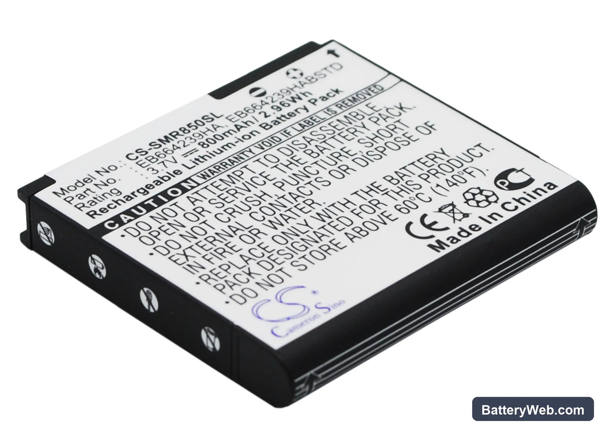 Cricket R710 Suede Replacement Battery, 3.7V, 800mAh, Li-ion 3