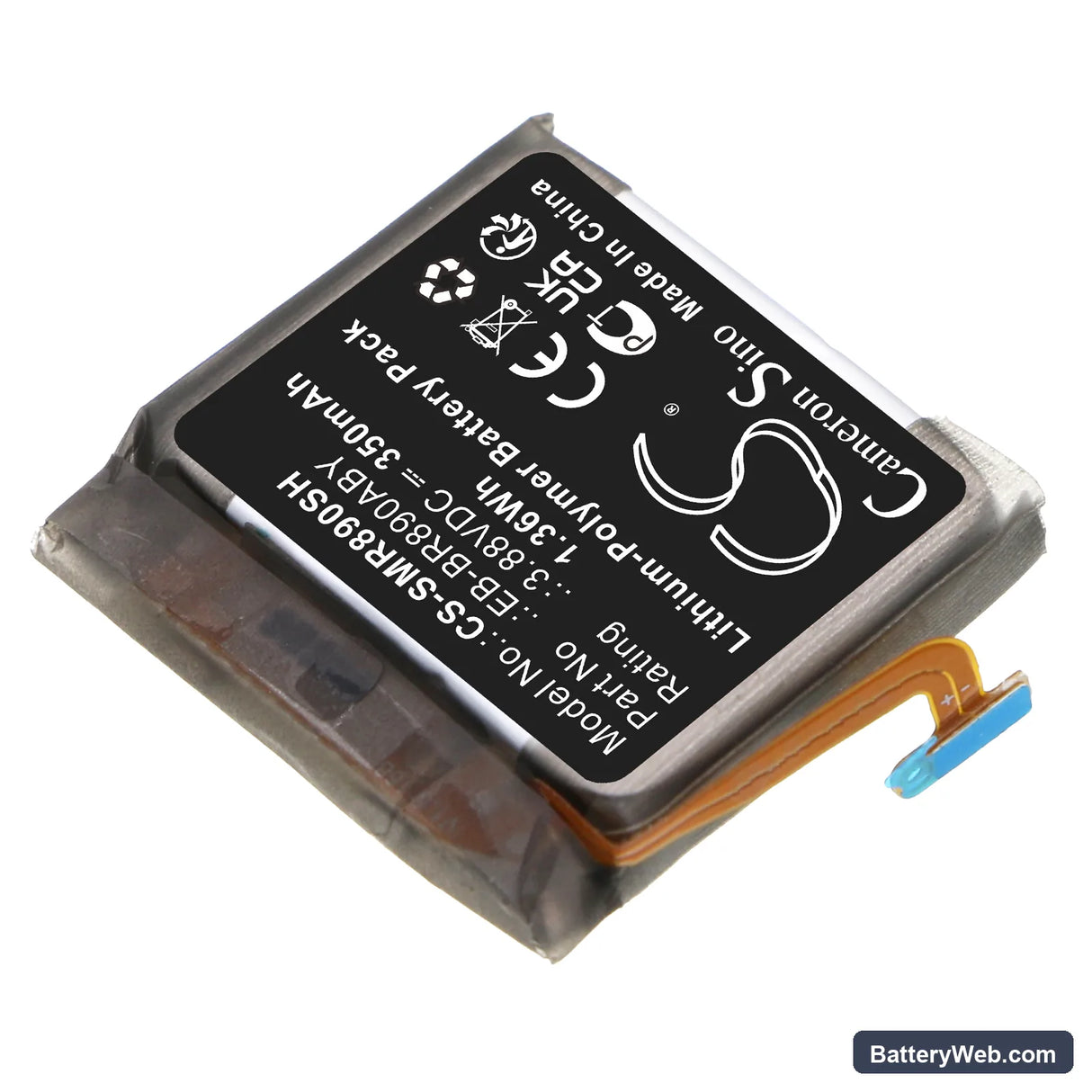 Samsung SM-R890 Replacement Battery, 3.88V, 350mAh, Li-Polymer 2
