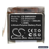 Samsung SM-R890 Replacement Battery, 3.88V, 350mAh, Li-Polymer 3