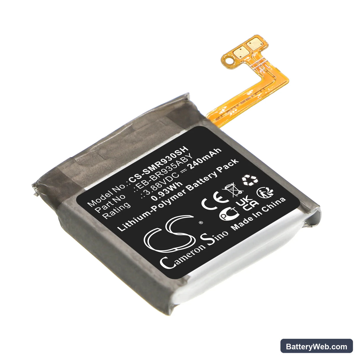 Samsung Galaxy Watch 6 40mm Replacement Battery, 3.88V, 240mAh, Li-Polymer 1