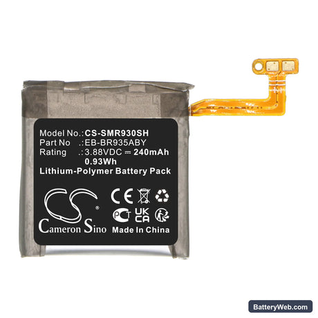 Samsung Galaxy Watch 6 40mm Replacement Battery, 3.88V, 240mAh, Li-Polymer 3