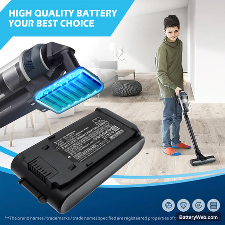 Samsung Bespoke Jet Pet Stick Vacuum Replacement Battery, 25.2V, 2500mAh, Li-ion 6