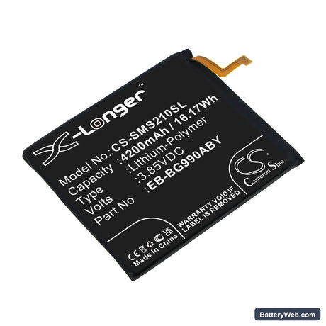 Samsung Galaxy S21 FE 5G Replacement Battery, 3.85V, 4200mAh, Li-Polymer 1