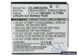 Samsung S5200 Replacement Battery, 3.7V, 750mAh, Li-ion 5