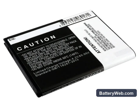Samsung GT-S5570 Replacement Battery, 3.7V, 1300mAh, Li-ion 3