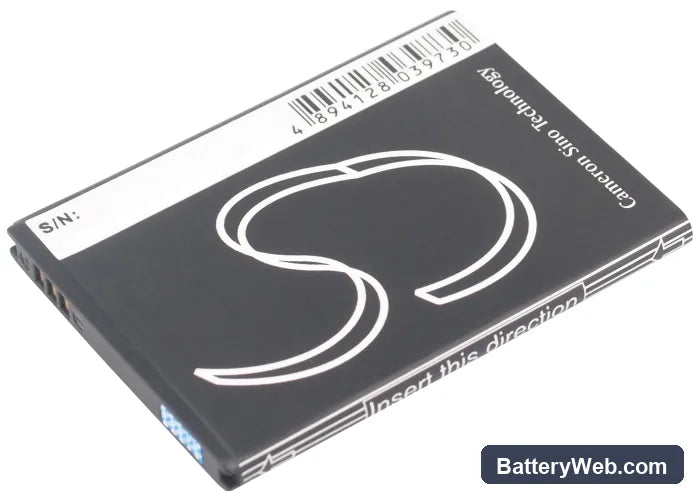Samsung GT-S5830 Replacement Battery, 3.7V, 1000mAh, Li-ion 3