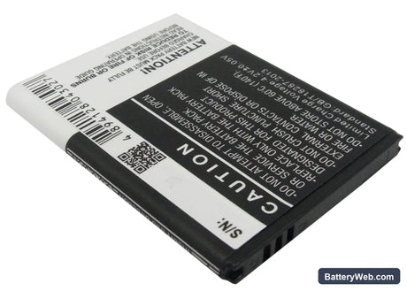 Samsung GT-S5830 Replacement Battery, 3.7V, 1350mAh, Li-ion 3