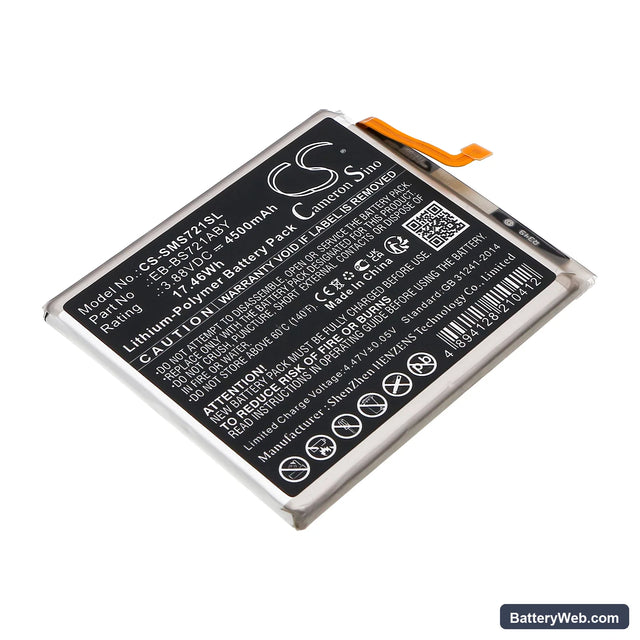 Samsung SM-S721 Replacement Battery, 3.88V, 4500mAh, Li-Polymer 1