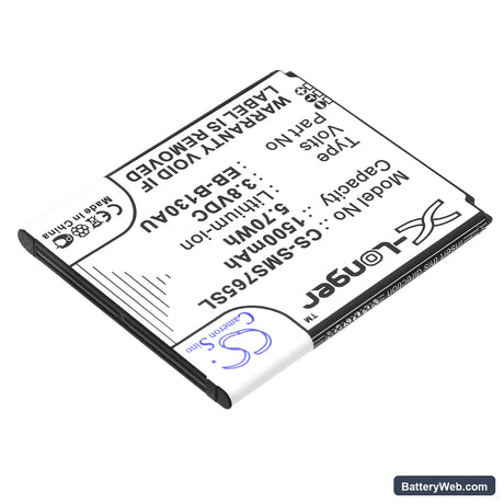 Samsung GreatCall Touch 3 Replacement Battery, 3.8V, 1500mAh, Li-ion 2