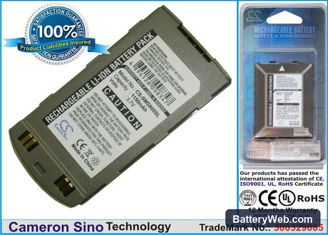 Samsung SCH-S800 Replacement Battery, 3.7V, 1150mAh, Li-ion 1