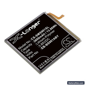 Samsung Galaxy S22 5G Replacement Battery, 3.85V, 3600mAh, Li-Polymer 1