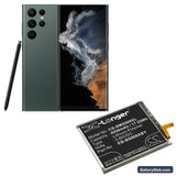 Samsung Galaxy S22 Ultra 5G Replacement Battery, 3.85V, 4550mAh, Li-Polymer 5