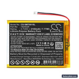 Somfy 1824029 Replacement Battery, 3.7V, 2100mAh, Li-Polymer 3