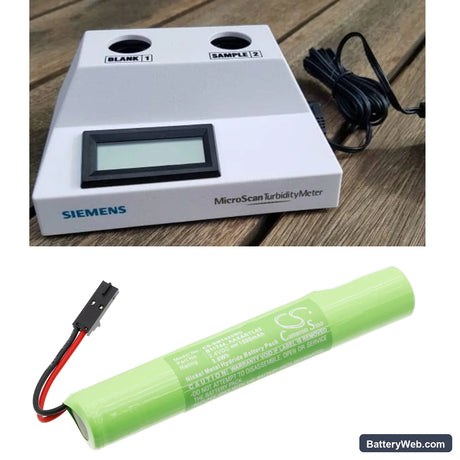 Siemens Microscan Turbidity Meter Replacement Battery, 2.4V, 1500mAh, Ni-MH 6