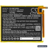 Samsung Galaxy Tab A7 Lite Replacement Battery, 3.85V, 4900mAh, Li-Polymer 3