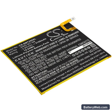 Samsung Galaxy Tab A 8.0 2019 Replacement Battery, 3.85V, 5100mAh, Li-Polymer 1