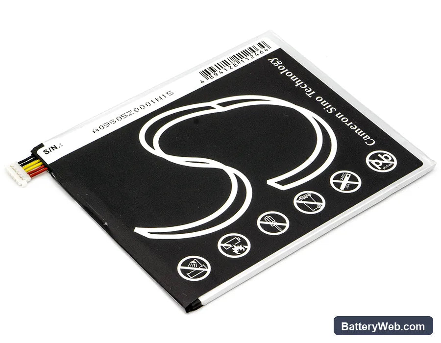 Samsung SM-T355 Replacement Battery, 3.7V, 4000mAh, Li-Polymer 4