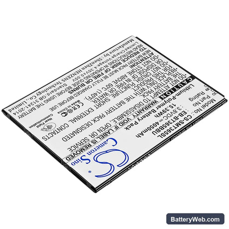 Samsung SM-T360 Replacement Battery, 3.8V, 4050mAh, Li-Polymer 2