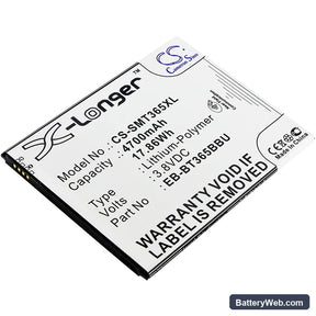 Samsung SM-T360 Replacement Battery, 3.8V, 4700mAh, Li-Polymer 1