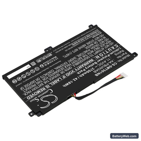 Samsung NT501R5L-M15/C Replacement Battery, 11.4V, 3700mAh, Li-Polymer 2