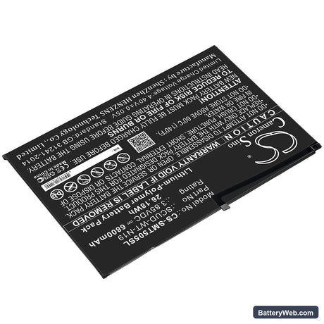 Samsung Galaxy Tab A7 10.4 2020 Replacement Battery, 3.85V, 6800mAh, Li-Polymer 2