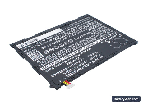 Samsung Galaxy Tab A 9.7 Replacement Battery, 3.8V, 6000mAh, Li-Polymer 2
