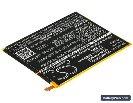 Samsung SM-T560 Replacement Battery, 3.8V, 5000mAh, Li-Polymer 2
