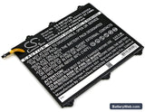 Samsung SM-T567 Replacement Battery, 3.8V, 7300mAh, Li-Polymer 1