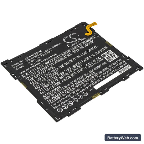 Samsung SM-T590 Replacement Battery, 3.8V, 7300mAh, Li-Polymer 1