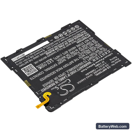 Samsung SM-T590 Replacement Battery, 3.8V, 7300mAh, Li-Polymer 2