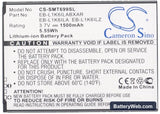 Samsung SGH-T699 Replacement Battery, 3.7V, 1500mAh, Li-ion 5