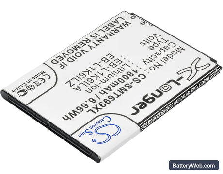 Samsung SGH-T699 Replacement Battery, 3.7V, 1800mAh, Li-ion 2