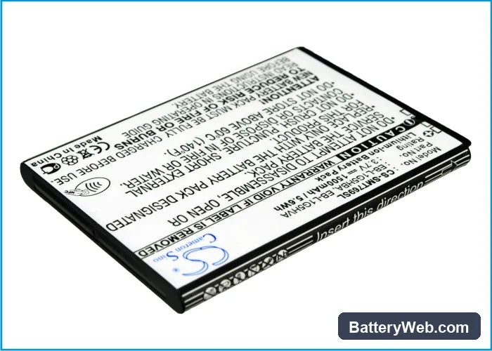 Samsung SGH-T769 Replacement Battery, 3.7V, 1500mAh, Li-ion 4