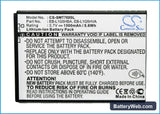 Samsung SGH-T769 Replacement Battery, 3.7V, 1500mAh, Li-ion 5