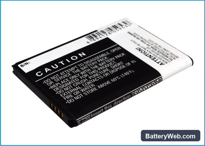 AT&T Galaxy Exhilarate Replacement Battery, 3.7V, 1750mAh, Li-ion 1