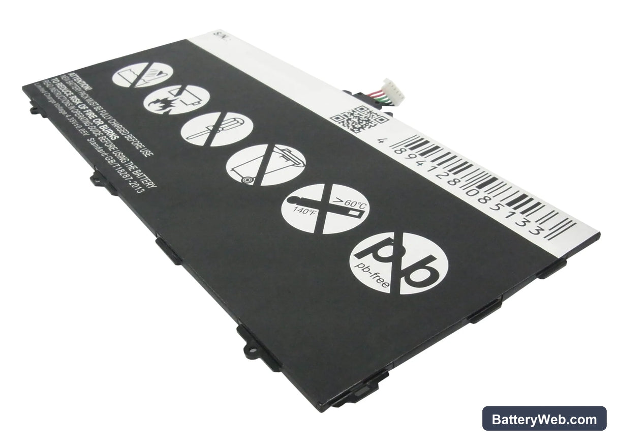 Samsung SM-T800 Replacement Battery, 3.8V, 7900mAh, Li-Polymer 4