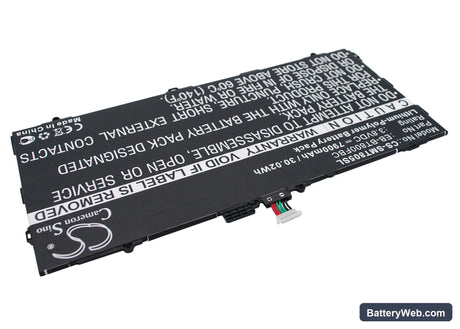Samsung Galaxy Tab S 10.5 Replacement Battery, 3.8V, 7900mAh, Li-Polymer 2