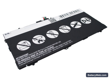 Samsung Galaxy Tab S 10.5 Replacement Battery, 3.8V, 7900mAh, Li-Polymer 5