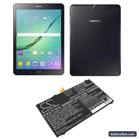 Samsung SM-T810 Galaxy Tab S2 9.7 WiFi Replacement Battery, 3.8V, 5800mAh, Li-Polymer 5