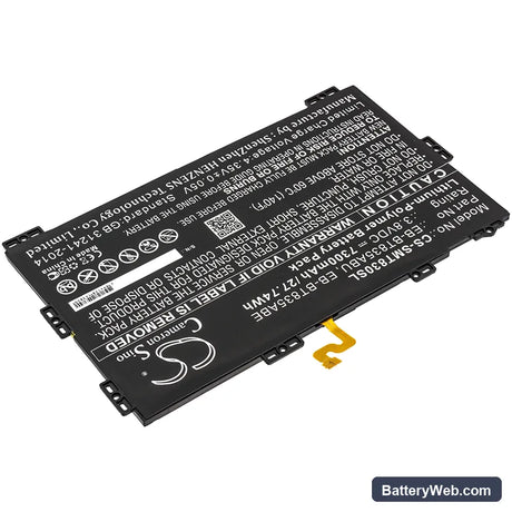 Samsung SM-T830 Replacement Battery, 3.8V, 7300mAh, Li-Polymer 2