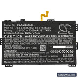 Samsung SM-T830 Replacement Battery, 3.8V, 7300mAh, Li-Polymer 3