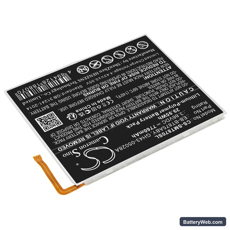 Samsung SM-T870 Replacement Battery, 3.86V, 7760mAh, Li-Polymer 2