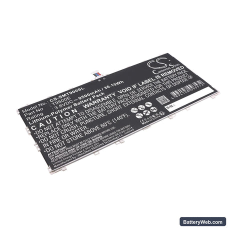 Samsung SM-T900 Replacement Battery, 3.8V, 9500mAh, Li-Polymer 1