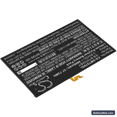 Samsung Galaxy Tab S7 Plus 12.4 Replacement Battery, 3.85V, 9800mAh, Li-Polymer 2