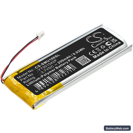Sena 10U Replacement Battery, 3.7V, 250mAh, Li-Polymer 1